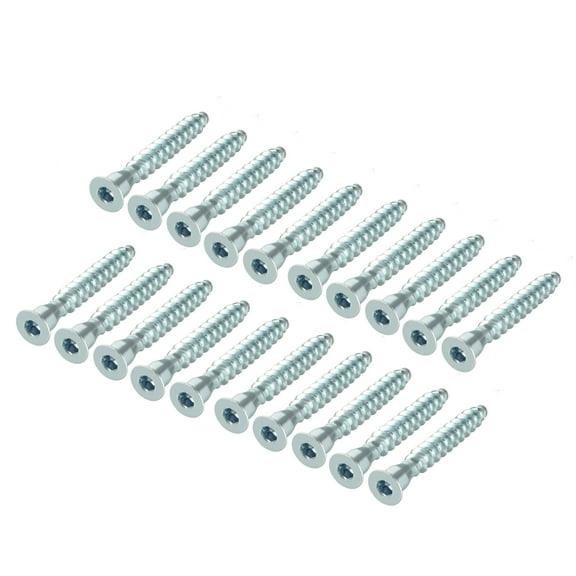 Uxcell Furniture Confirmat Screw 7x49mm Hex Socket Wood Screws Zinc Plated 20pcs