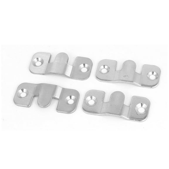 Furniture Connecting Photo Frame Sofa Connector 1.7" x 0.7" Stainless Steel 4pcs