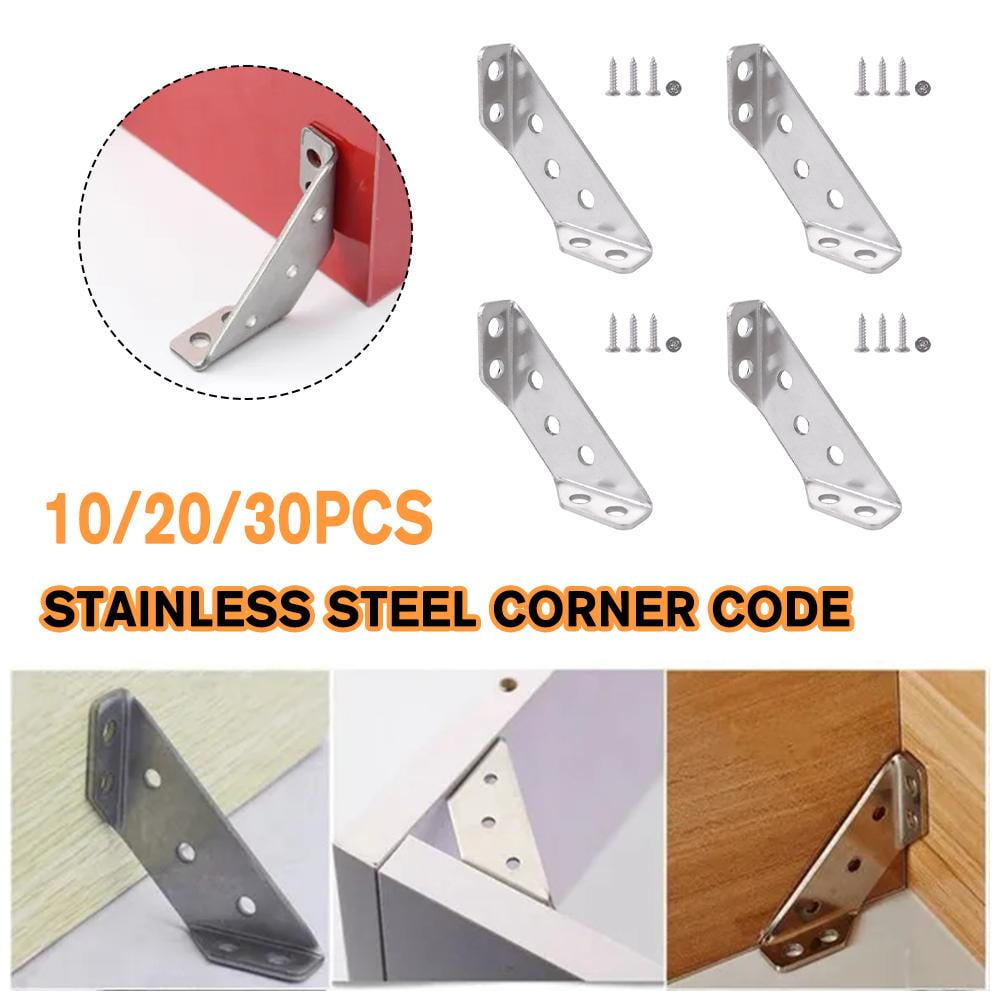 Furniture Corner Connector, Stainless Steel Angle Code Corner Bracket ...