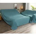 thumbnail image 1 of Furniture Cover Drop Cloth Bedspread Sofa Storage Covers, Polyester Rectangular Tablecloth Recliner Cover Protector Dust Cover, Washable-blue-240x100cm(94x39in), 1 of 7