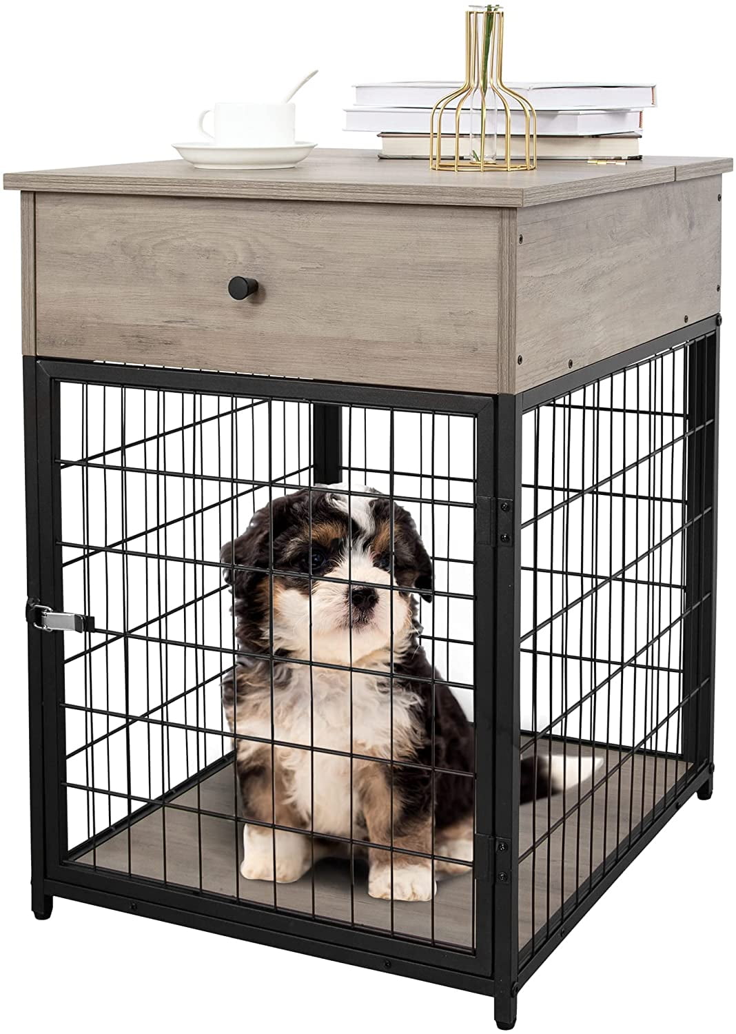 Furniture Dog Crates, Furniture Style Wood Dog Kennel End Table, Dog
