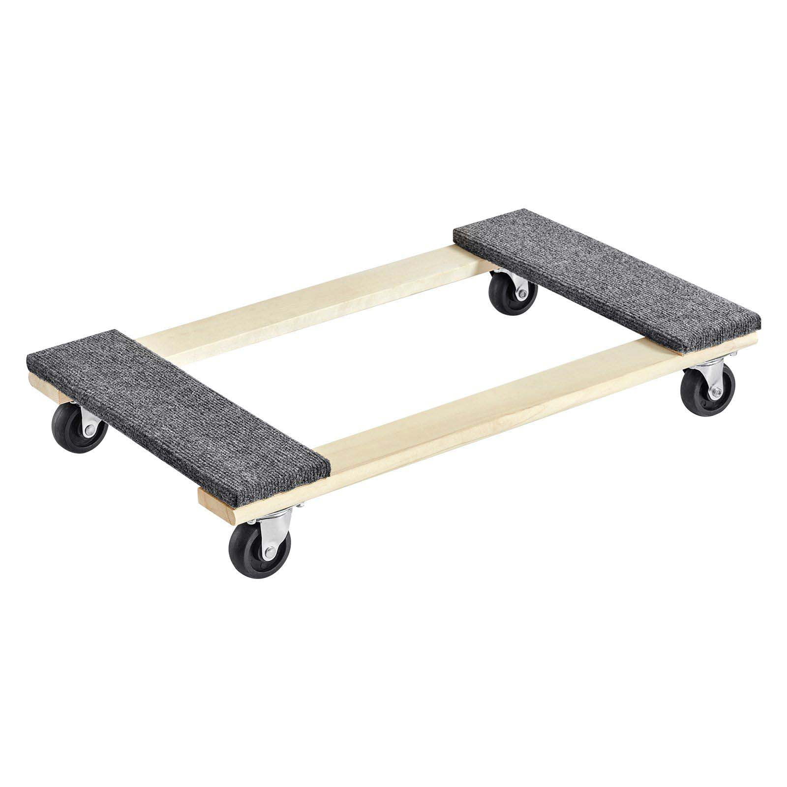 Furniture Dolly 1000 lbs Capacity - 18x30in Heavy Duty Mover Dolly - 360° Swivel Casters - Hardwood Dolly for Moving Appliances, Home & Furniture