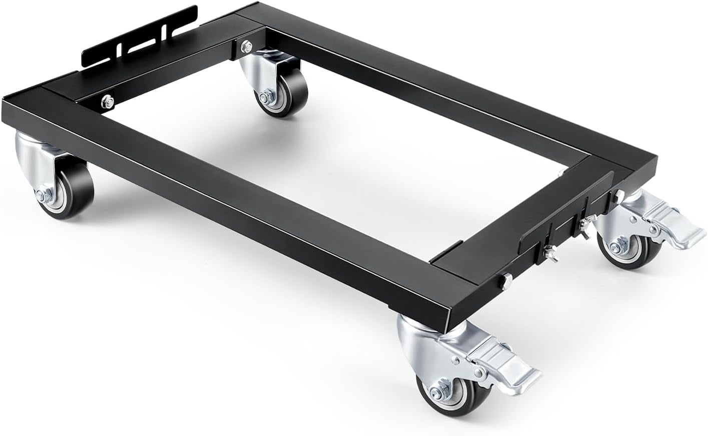 Furniture Dolly 1800LBS, Heavy Duty Dolly with Reinforced Steel Frame, Furniture Dolly 4 Wheels with Brake, All Terrain & Anti-Slip Baffles for Home Moving, Garage, Warehouse, 24 x 16 in