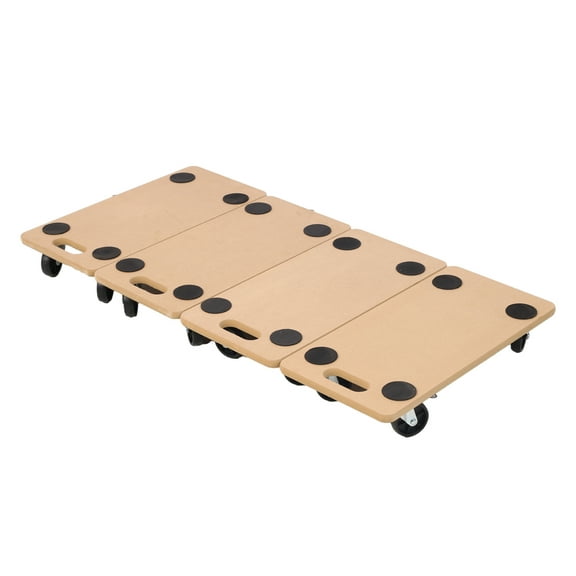 Furniture Dolly 4 Pack - Heavy Duty Wood Mover with Wheels 500lbs Capacity