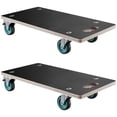 thumbnail image 1 of Furniture Dolly, 551 lbs Load Capacity, Furniture Moving Dollies with 4 TPR Silent Wheels, Rectangle Multifunctional Flat Dolly for Piano Furniture Couch Washing Machine Fridge, 2 Pack, Black, 1 of 9