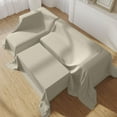 thumbnail image 1 of Furniture Dust Protection Cover - Stretchable Sofa Bed Protector Reusable Polyester Shield Renovation Storage Cloth Large Coverage Home Essential(Khaki), 1 of 7