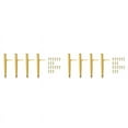 thumbnail image 1 of Furniture Feet Height 19.5cm Gold Metal Table Legs Maximum Load 600 Kg Furniture Legs Sofa Foot Cabinet Feet 8Pcs Gold, 1 of 6