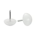 thumbnail image 1 of Furniture Feet Nail Chair Table Leg Protector Pad 16mm White Plastic 40pcs, 1 of 4