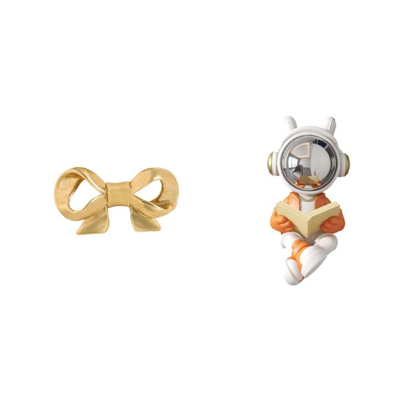 Furniture Handle Astronaut Statue Cabinet Pull Brass Material Suitable for Kitchen Drawer Cupboard Dresser Home Decor