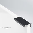 thumbnail image 1 of Furniture Hardware Embedded Aluminum Wardrobe Handle Cabinet Pulls Invisible Handle Hidden Cabinet Handle BLACK 80MM, 1 of 8