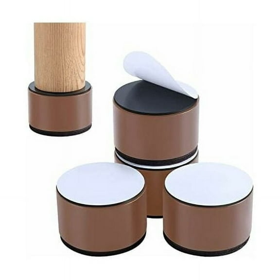 Furniture Height Adjusters, S-Snail-Oo 4 Pack Heavy Duty Adjustable Design Bed Risers, Supports Up to 10000 Lbs, Adds 2 Inches of Height for Beds, Couches, Tables, Non-slip and