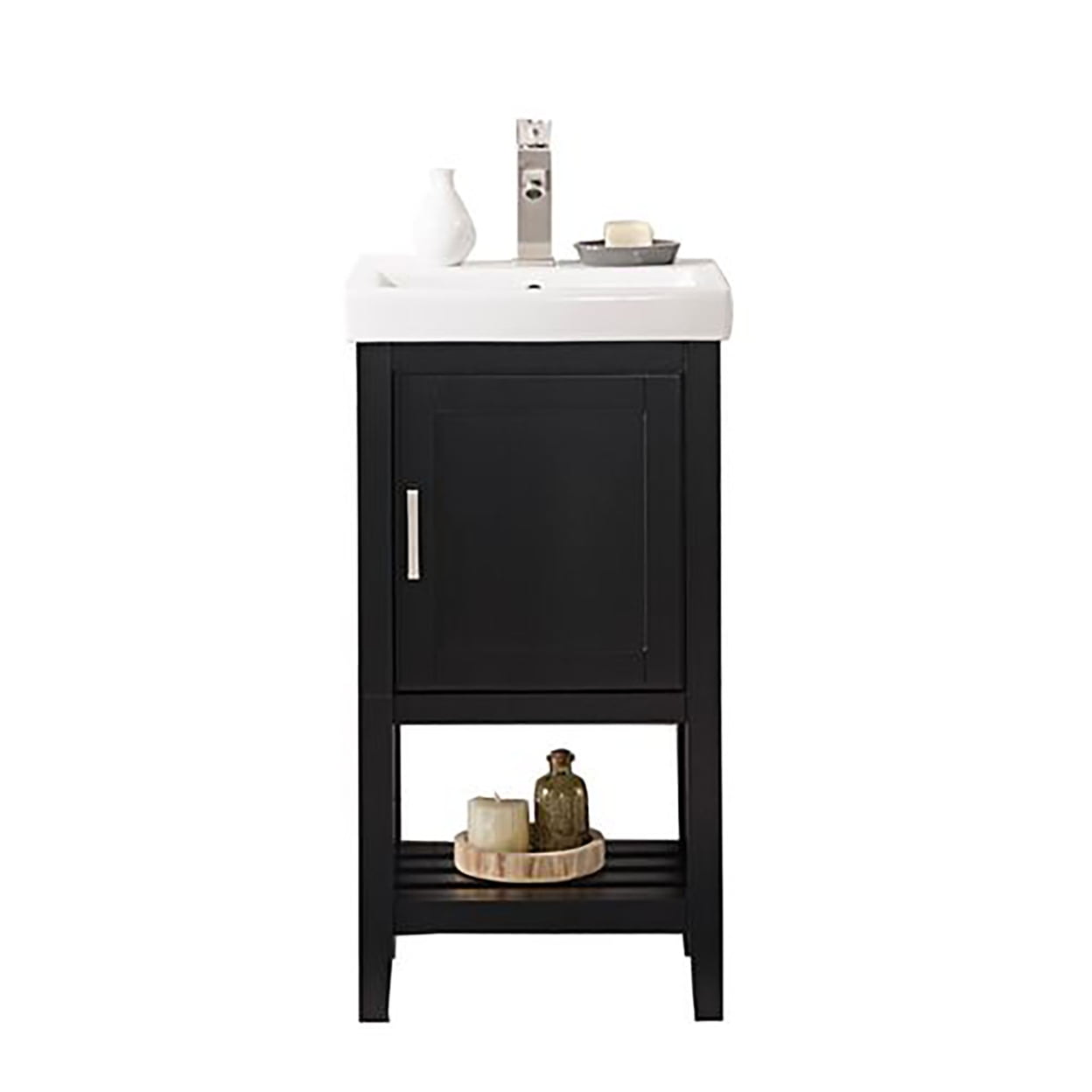 Furniture Indoor Home Decorative Bathroom, Kitchen 18" Espresso Sink Vanity