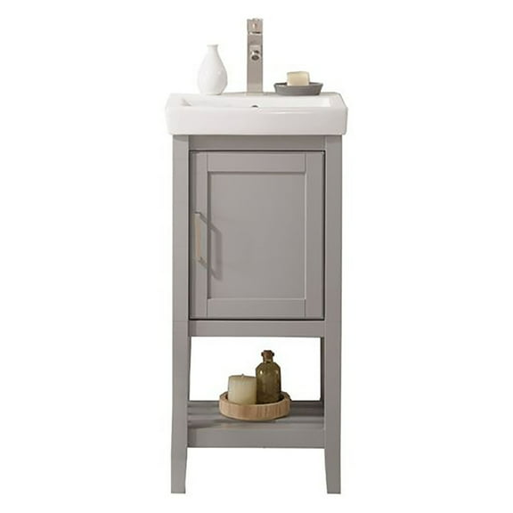 Furniture Indoor Home Decorative Bathroom, Kitchen 18" Gray Sink Vanity