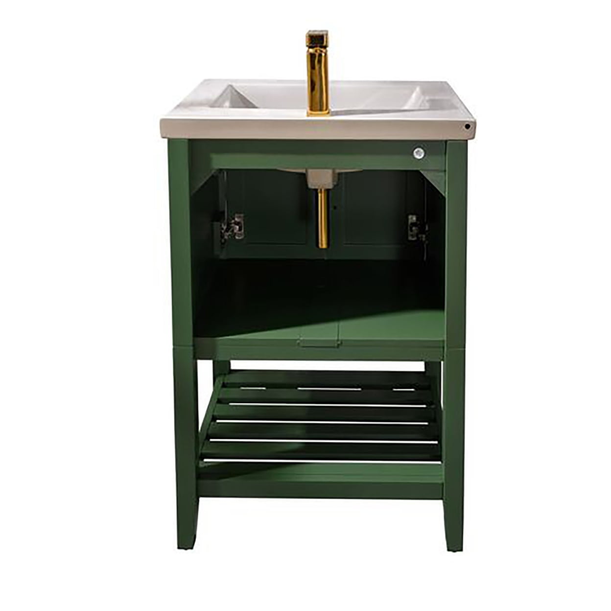 Vogue Green 24" Single Sink Bathroom Vanity with Ceramic Top
