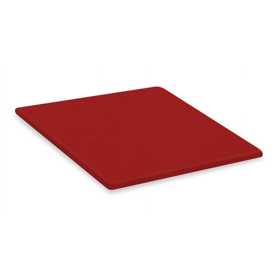 The Furniture King Lazy Susan 19" Square Red Vinyl Covered Custom Turntable for Dining Room, Entertaining, RV, Patio, Kitchen, Picnic, BBQ or Food Service