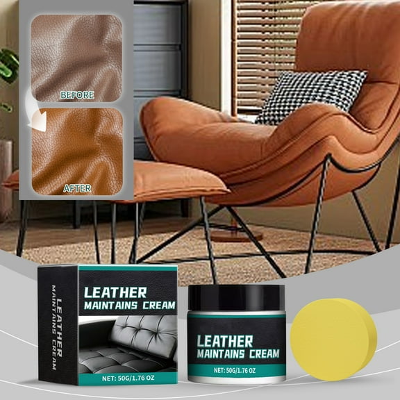 Furniture Leather Polishing Paste, Leather Care Cream, Sofa Boots Shoes Wallet Cleaner, Revitalizes Nourishes, Multi-purpose, Easy to Use, Long-lasting Protection, Enhances Shine
