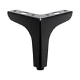 thumbnail image 1 of Furniture Legs Metal feet, Couch Legs Sofa Cabinet Legs Replacement Black Legs for Furniture, Modern Support Foot with Floor Protector, 1Pc, Available in 3sizes, Easy to Install(Black,4.6x4.6x5.9"), 1 of 9