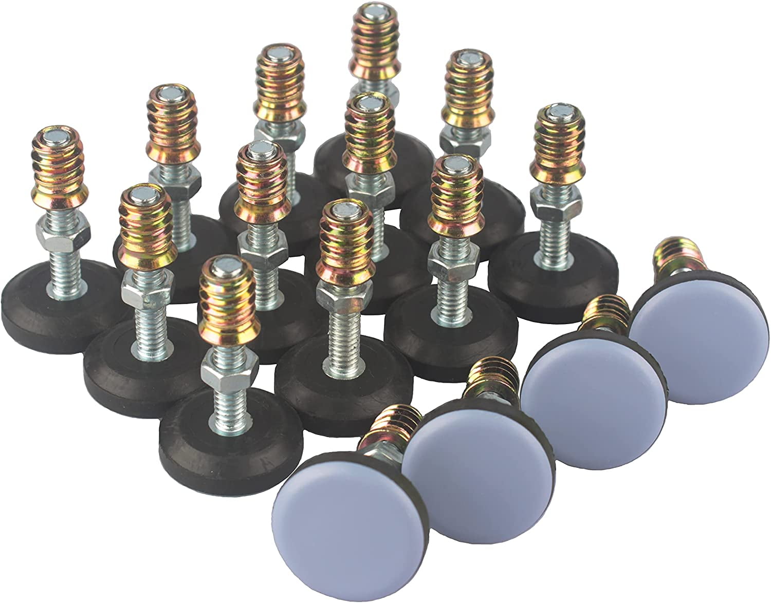 Furniture Leveler PTFE(Teflon) Bottom(28mm Base 1/4-20,16 Pack ...