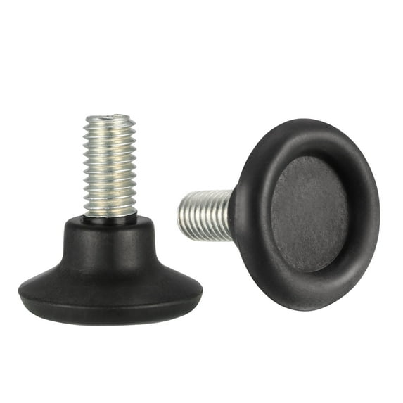 Furniture Levelers, 13mm to 18mm Adjustable Height M8 x 14mm Threaded, 4Pcs