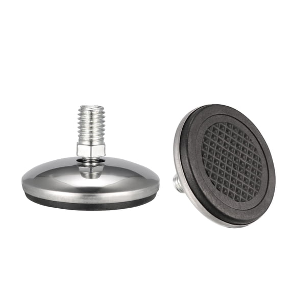 Furniture Levelers, 18mm to 22mm Adjustable Height M10 x 12.5mm Threaded, 10Pcs