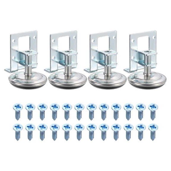 Furniture Leveling Feet, 4 Pack - Adjustable Furniture Feet Levelers, L Shaped Leveler Legs Threaded (50 x 12 MM)