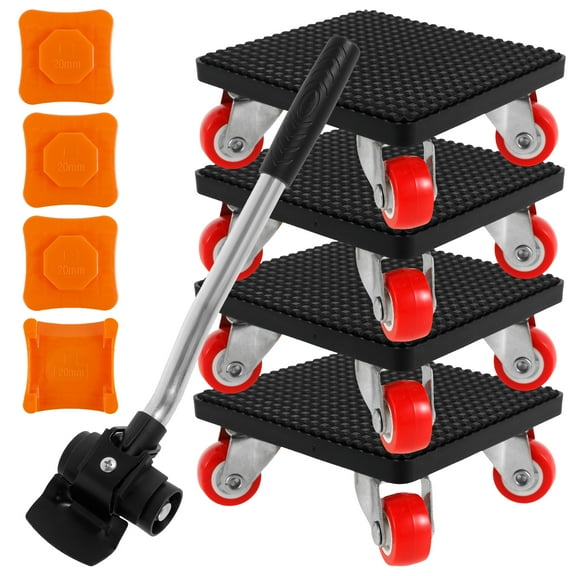 Furniture Lift Mover Tool Set 880LBS 360° Rotatable Heavy Duty Furniture Mover Set Labor-Saving Furniture Dolly and Lifter Tool Noiseless Furniture Roller Slider for Bed Sofa Desk