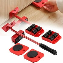 Furniture Lift Mover Tool Set,Furniture Lifters for Heavy Furniture with Adjustable Height Lifting Tool Lever & 4 Wheels,Furniture Mover Dolly Furniture Moving Sliders