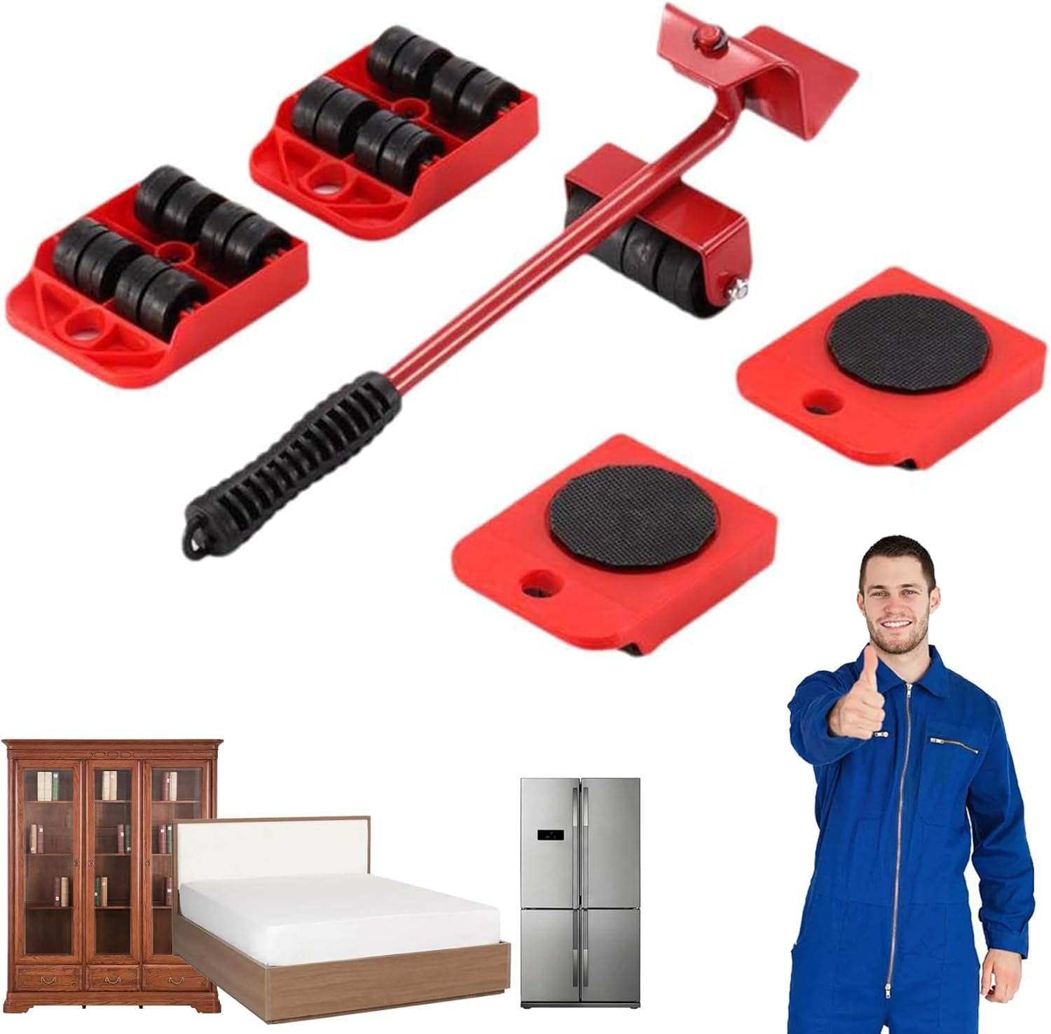 Furniture Lift Mover Tool Set, Furniture Lifter Tool, Heavy Duty