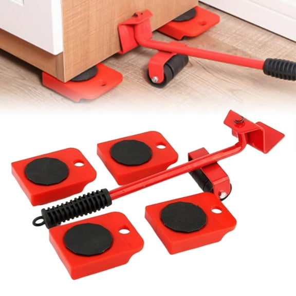 Furniture Lifter Tool, Furniture Lift Tool Set, Furniture Lifter Tool Transport Shifter, Heavy Duty Appliance Rollers Moving Men Furniture for Tile Floors Hardwood Floors