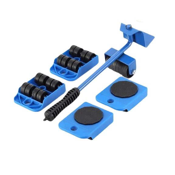 Furniture Lifting Tool Set with Adjustable Height Pole & 4 Wheels | Heavy Duty Dolly for Moving & Transporting Large Items | Home & Office Moving Equipment