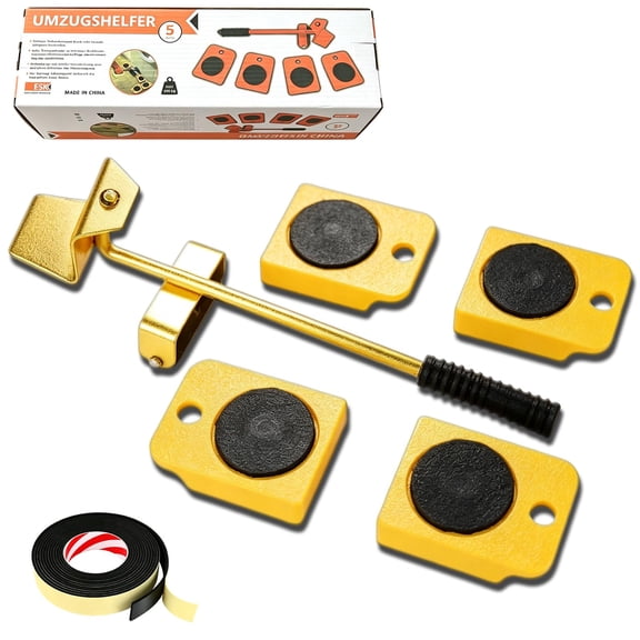 Furniture Lifting Tool Set - Furniture Lift Mover Tool Set with 360° Adjustable Height Tool & 4 Wheels, Up to 330 Lbs, Furniture Movers Sliders Furniture Lifter Tool
