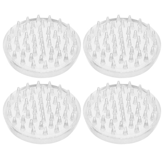 FENGGUIQU Clear Plastic Non- Furniture Pads for Hardwood Floors, 8 Pieces, Protects Floors and Prevents