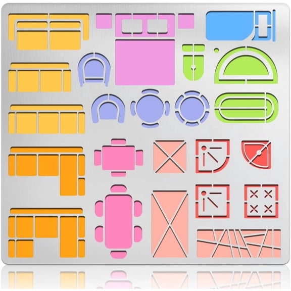 Furniture Metal Stencils Wood Burning Stainless Steel Interior Design Stencil Reusable Templates