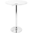 thumbnail image 1 of Furniture Modern Contemporary Adjustable Bar Table - Clear, 1 of 4