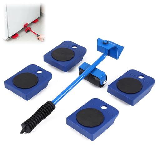 Furniture Mover,Heavy Duty Furniture Lifter,Roller Steel High Load Capacity Furniture Mover (Blue)