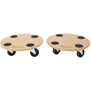 Nellyke Furniture Movers Dolly Furniture Movers with Wheels 4 Wheels Small  Flat Dolly, 300 Lbs Capacity, Black