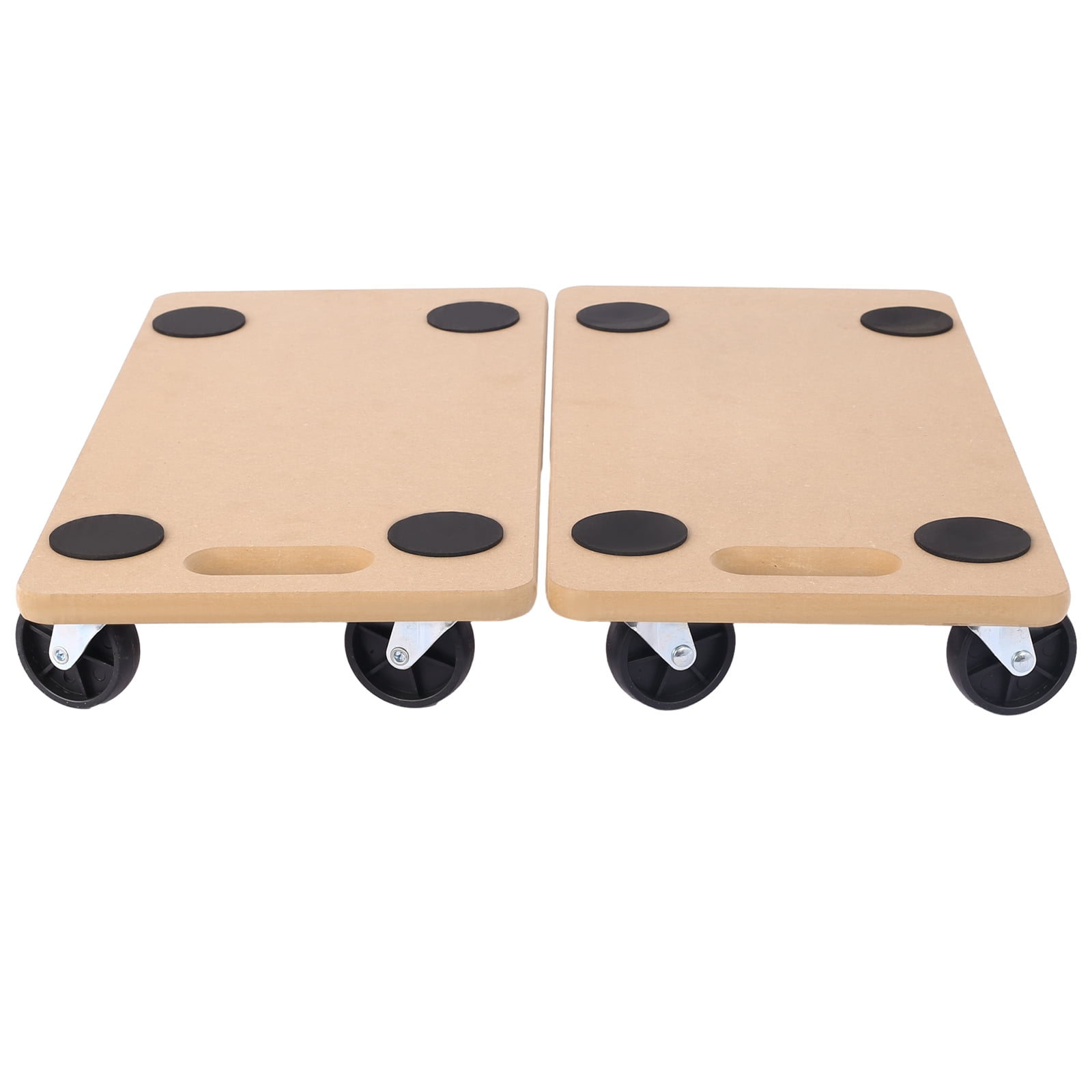 Furniture Moving Dolly, Heavy Duty Wood Rolling Mover with Wheels for Piano Couch Fridge Heavy Items, Securely Holds 500 Lbs (2pcs 15' Round Platform)