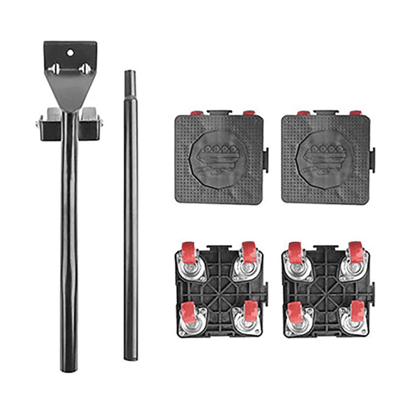 Furniture Moving Tool, 880 Lbs, with 4 Wheels and Portable Lift, for Moving Furniture, Refrigerators, Sofas Black