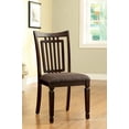 thumbnail image 1 of Furniture Of America Bethel Espresso Side Chair Padded Seat Set Of 2, 1 of 3