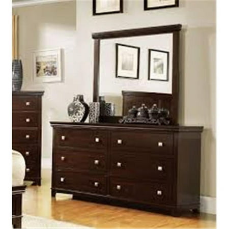 Furniture Of America IDF-7113CH-D Pebbled Brown Cherry Traditional Dresser