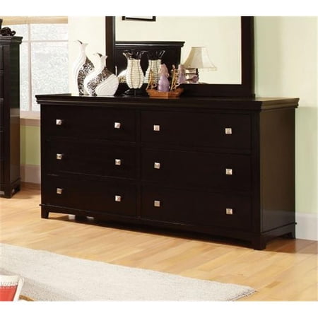 Furniture Of America IDF-7113EX-D Pebbled Espresso Traditional Dresser