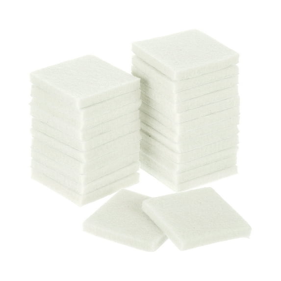 Furniture Pads, 24Pcs 1.5" - Square Self Adhesive Felt Furniture Pads, Floor Protectors for Furniture Feet Chairs Legs Hardwood Floors (Beige)