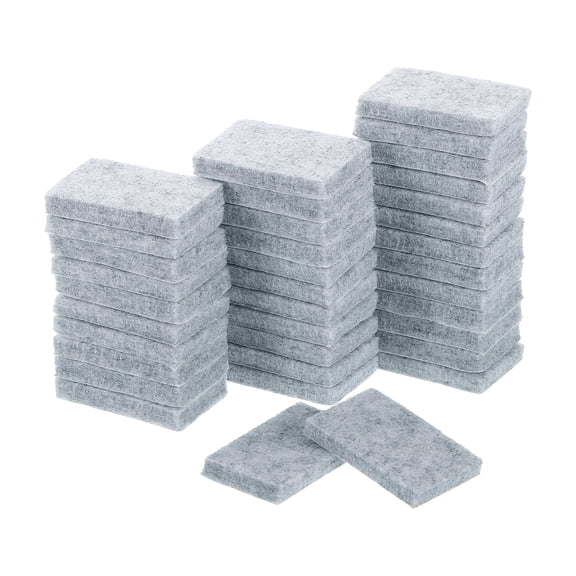 Furniture Pads, 36Pcs 1.4"x0.9" - Rectangle Self Adhesive Felt Furniture Pads, Hardwood Floor Protectors for Furniture Feet Chairs Legs (Brown)