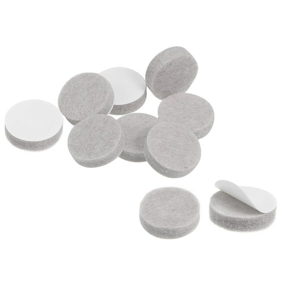 Furniture Pads Adhesive Felt Pads, 20mm Dia 5mm Thick Floor Protector Round Beige 16Pcs