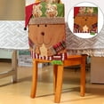 Furniture Pads Christmas Chair Back Santa Snowman Xmas Dinner Chairs