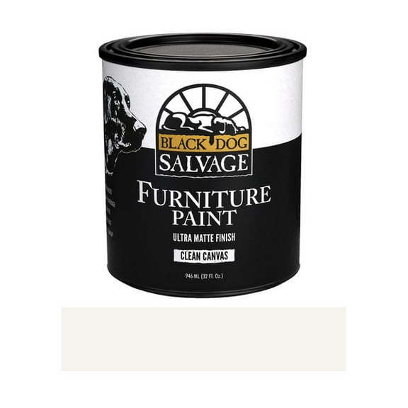 Furniture Paint, White "Clean Canvas", Matte, Water Based, Low VOC