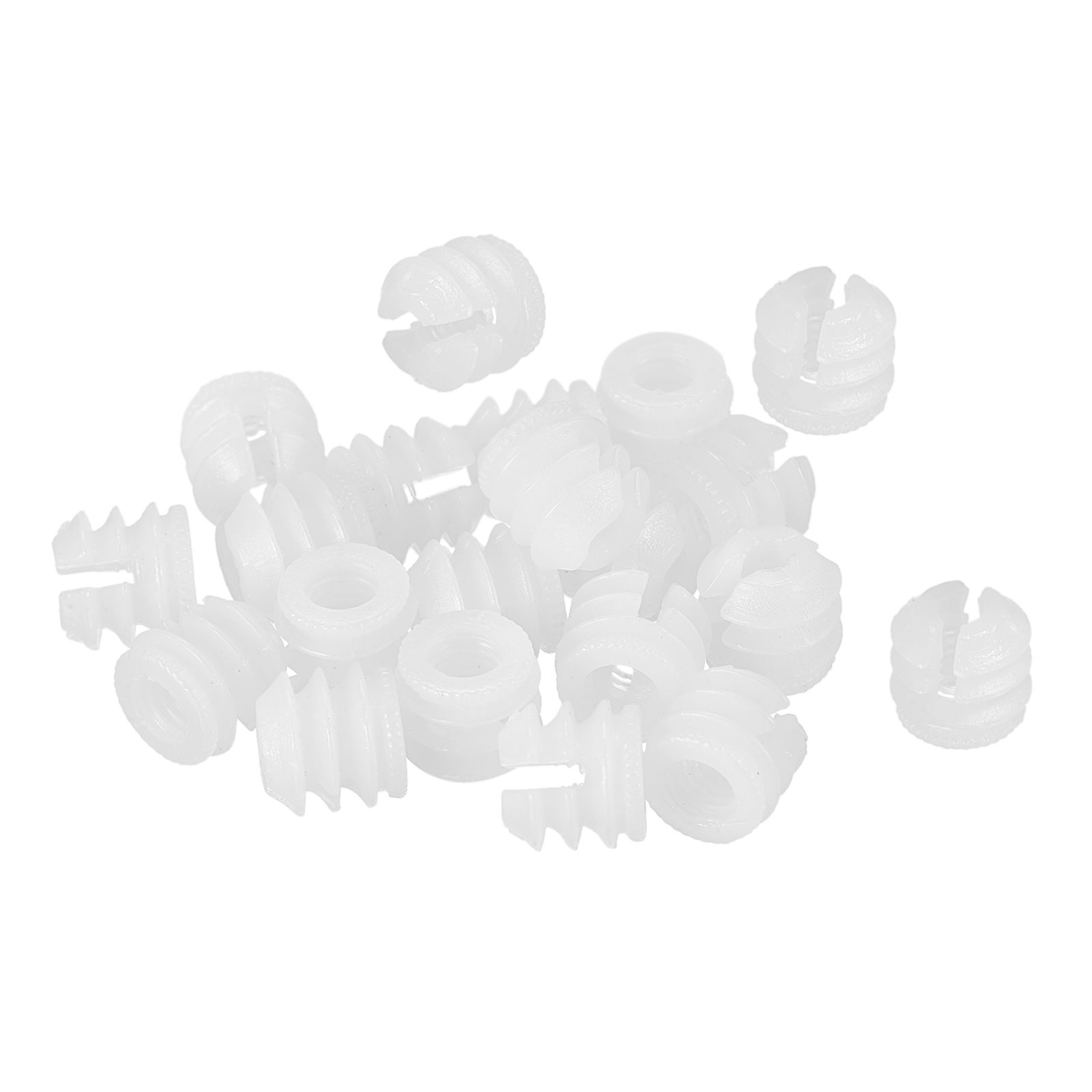 10x White Nylon Expanding Nut & Screw Grommets For VW Audi – OEM 165827592