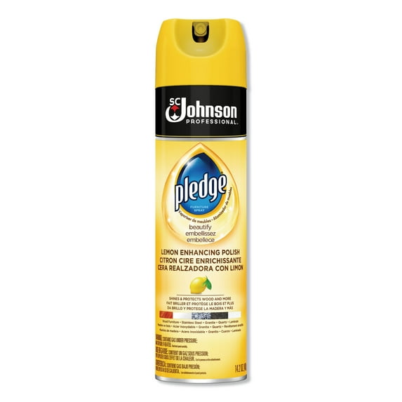 Furniture Polish, Lemon, 14.2 Oz Aerosol Spray | Bundle of 5