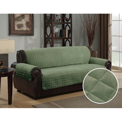 Furniture Protector Pet Cover Quilted Microsuede Sofa 70 x 140 Sage