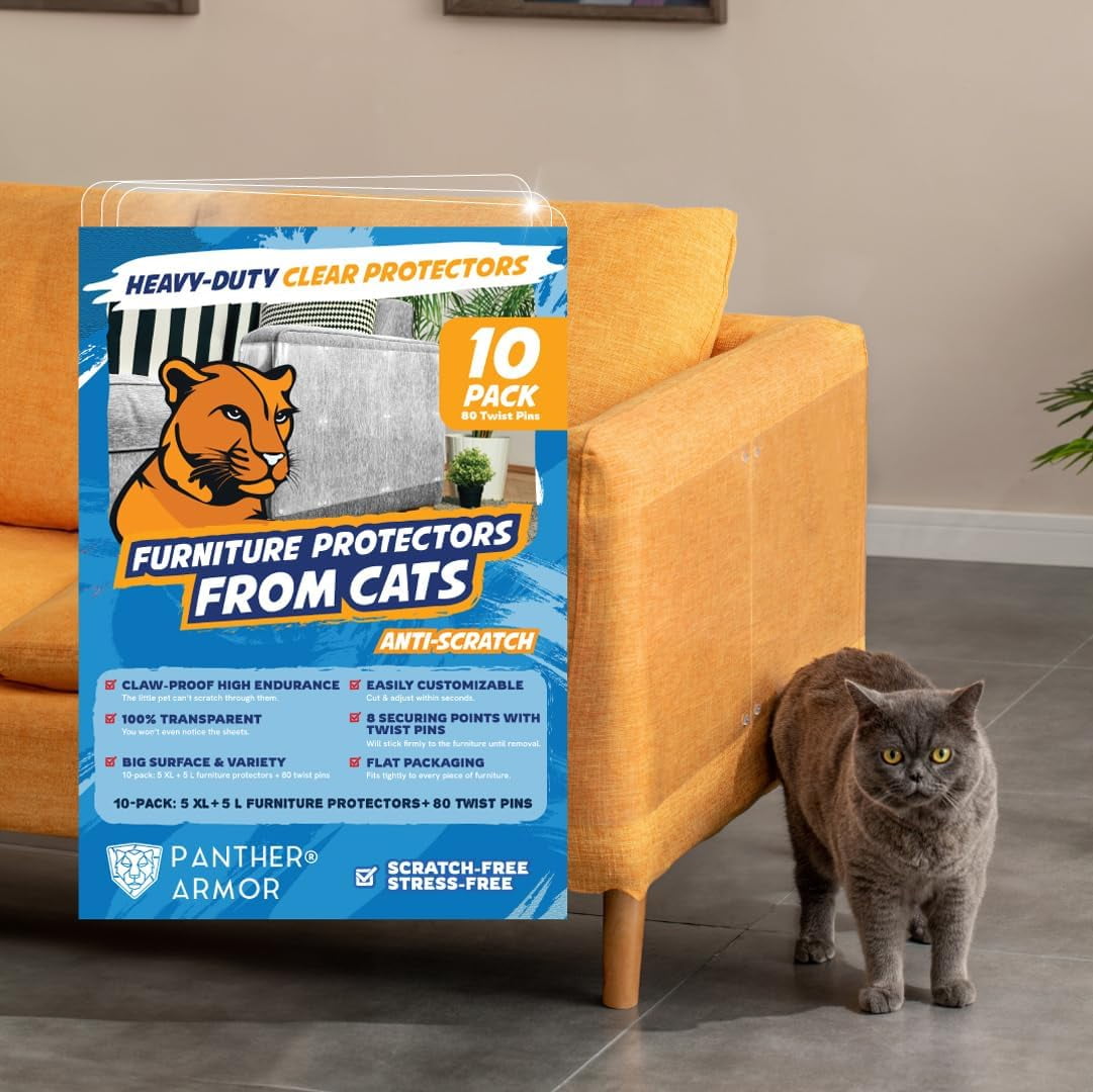 Furniture Protectors from Cats 10Pack XXL Couch Protector for Cats Anti Cat Scratch
